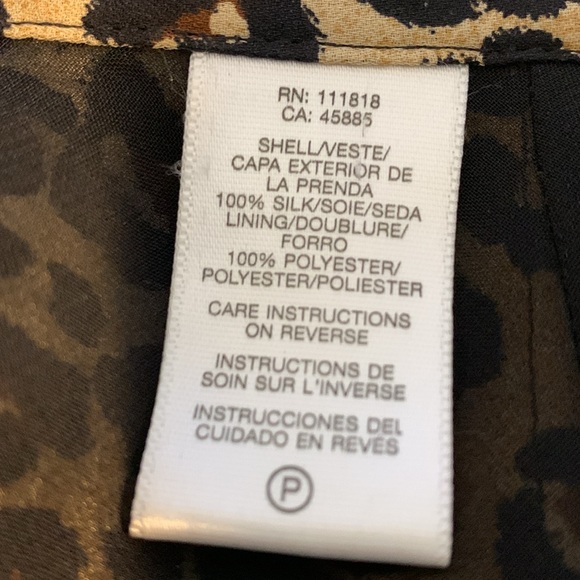 Michael Kors leopard print silk lined A line skirt EUC - Picture 3 of 7